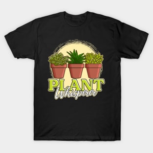 Funny Plant Whisperer Gardening Pun T-Shirt